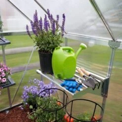 Palram Robust Shelf Kit For Greenhouse Aluminum -Gardena Store Palram Robust Shelf Kit for Greenhouse Aluminum 2