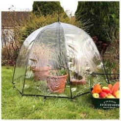 Pop N Crop Poly Greenhouse Umbrella Garden Grow House Dome