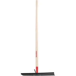 Razor-Back Concrete Rake W/ 60" Straight Wood Handle Blade