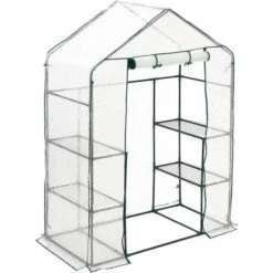 Relaxdays Greenhouse, PE Plastic, HxWxD: 195x143x73