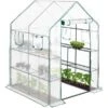 Relaxdays Walk-In Greenhouse, 4 Windows, 2 Support Tomato -Gardena Store Relaxdays Walk In Greenhouse 4 Windows 2 Support Tomato