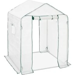 Relaxdays Walk-In Greenhouse, HxWxD: 195 2