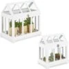 Relaxdays Mini Greenhouse, Set Of 2, Windowsill, Indoor Glasshouse, Herbs, Plants, 2 -Gardena Store Relaxdays mini greenhouse set of 2 windowsill indoor glasshouse herbs plants 2