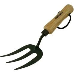 Rolson HD Carbon Steel Hand Fork Wood Handle