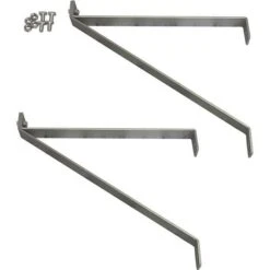 Selections Pair Of Aluminium Greenhouse Shelving Brackets
