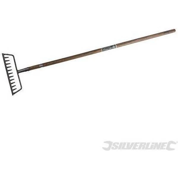 Silverline Carbon Steel Garden Rake 1450mm 3 Silverline Carbon Steel Garden Rake 1450mm