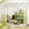 Vitavia Ida 8 4ft Toughened Glass Greenhouse With Steel Base -Gardena Store Vitavia Ida 8 4ft Toughened Glass Greenhouse with Steel Base