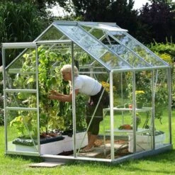 Vitavia Venus 6 Toughened Greenhouse With Steel Base