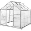 Tectake 3.7m² With Base Aluminum Polycarbonate -Gardena Store tectake 3.7m² with Base Aluminum Polycarbonate