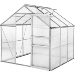 Tectake 4.41 M² Aluminum Polycarbonate