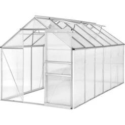 Tectake 6.93m² Aluminum Polycarbonate