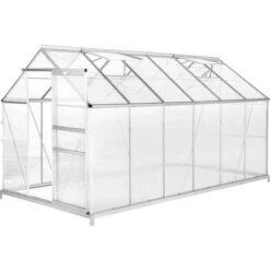 Tectake 6.93m² With Base Aluminum Polycarbonate
