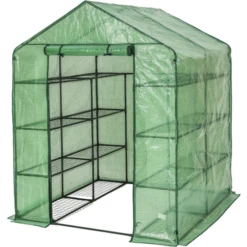 Tectake Tarpaulin Square 2.1m² Stainless Steel Plastic