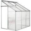 Tectake Wall 2.39 M² Aluminum Polycarbonate -Gardena Store tectake Wall 2.39 m² Aluminum Polycarbonate