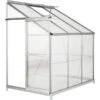 Tectake Wall 2.39 M² With Base Aluminum Polycarbonate -Gardena Store tectake Wall 2.39 m² with Base Aluminum Polycarbonate