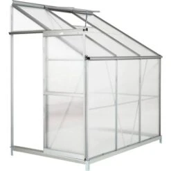Tectake Wall 2.39 M² With Base Aluminum Polycarbonate