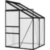 VidaXL 312044 2.59m³ Aluminum Polycarbonate -Gardena Store vidaXL 312044 2.59m³ Aluminum Polycarbonate
