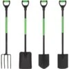 VidaXL Garden Tool Set 4 D Grip Steel Digger Shovel Fork Garden Spade -Gardena Store vidaXL Garden Tool Set 4 D Grip Steel Digger Shovel Fork Garden Spade