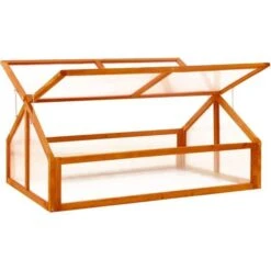 VidaXL Greenhouse 114x80x50cm Wood -Gardena Store vidaXL Greenhouse 114x80x50cm Wood 1