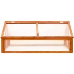 VidaXL Greenhouse 114x80x50cm Wood -Gardena Store vidaXL Greenhouse 114x80x50cm Wood 2