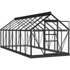 VidaXL Greenhouse 155x395.5x191 Cm Aluminum Glass