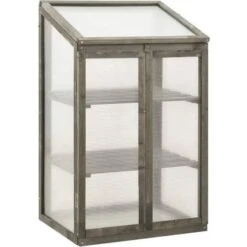 VidaXL Greenhouse 60x45x100cm Wood -Gardena Store vidaXL Greenhouse 60x45x100cm Wood 3