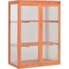 VidaXL Greenhouse 75x47x10cm Wood Polycarbonate -Gardena Store vidaXL Greenhouse 75x47x10cm Wood Polycarbonate