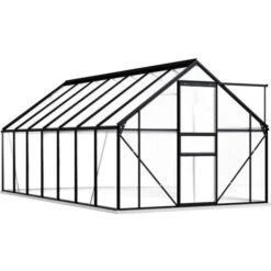 VidaXL Greenhouse With Base 8.17m² Aluminum Polycarbonate