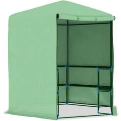 VidaXL Greenhouse With Shelves 227x223cm Stainless Steel